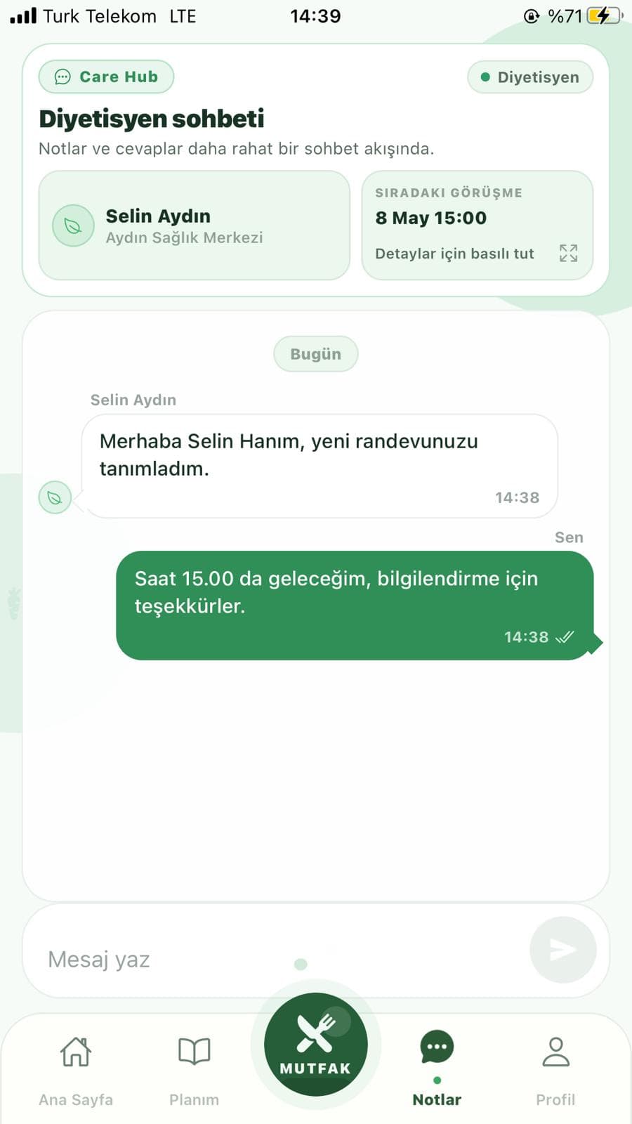 Dytopia danışan mobil uygulaması