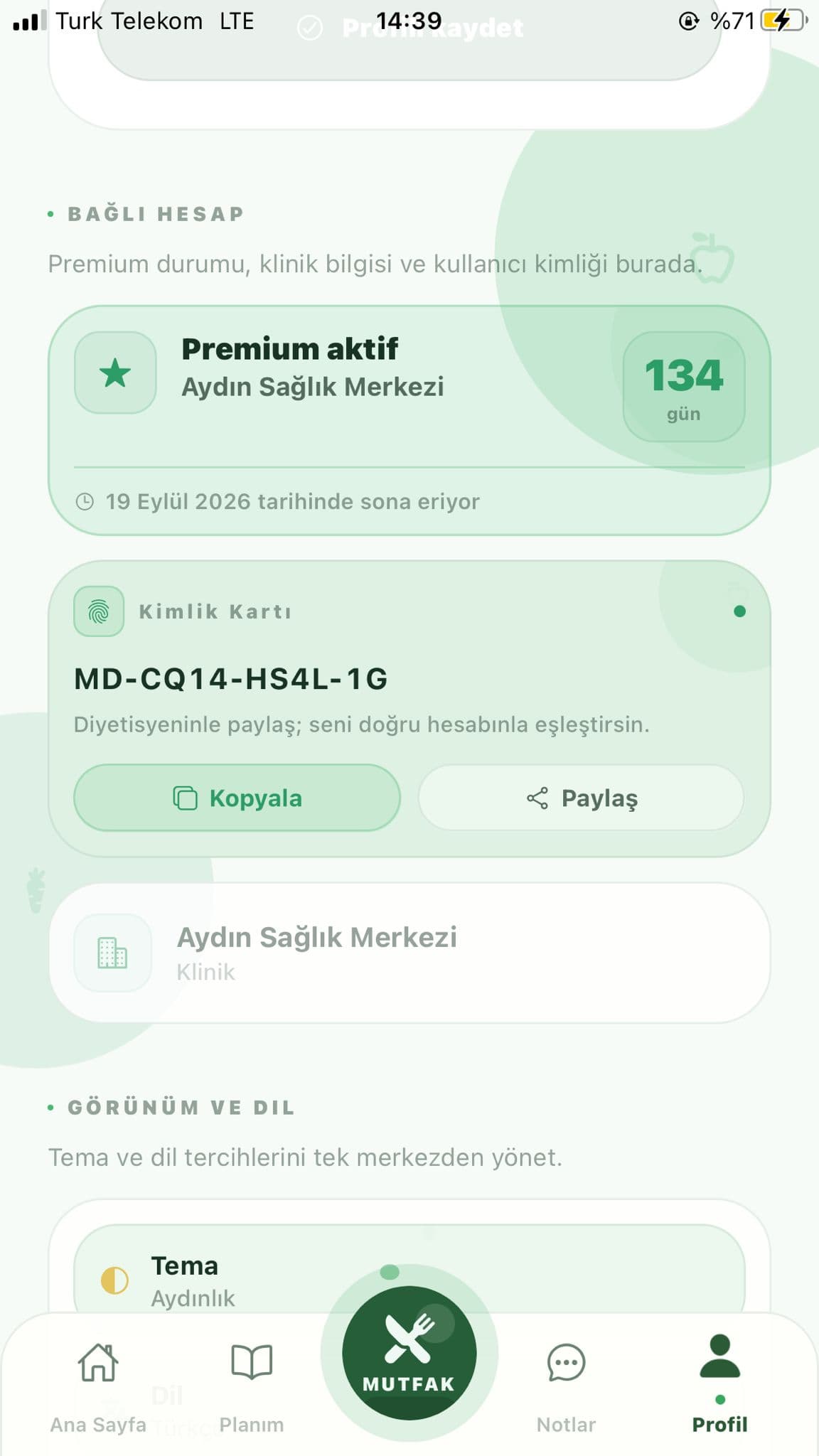 Dytopia danışan mobil uygulaması