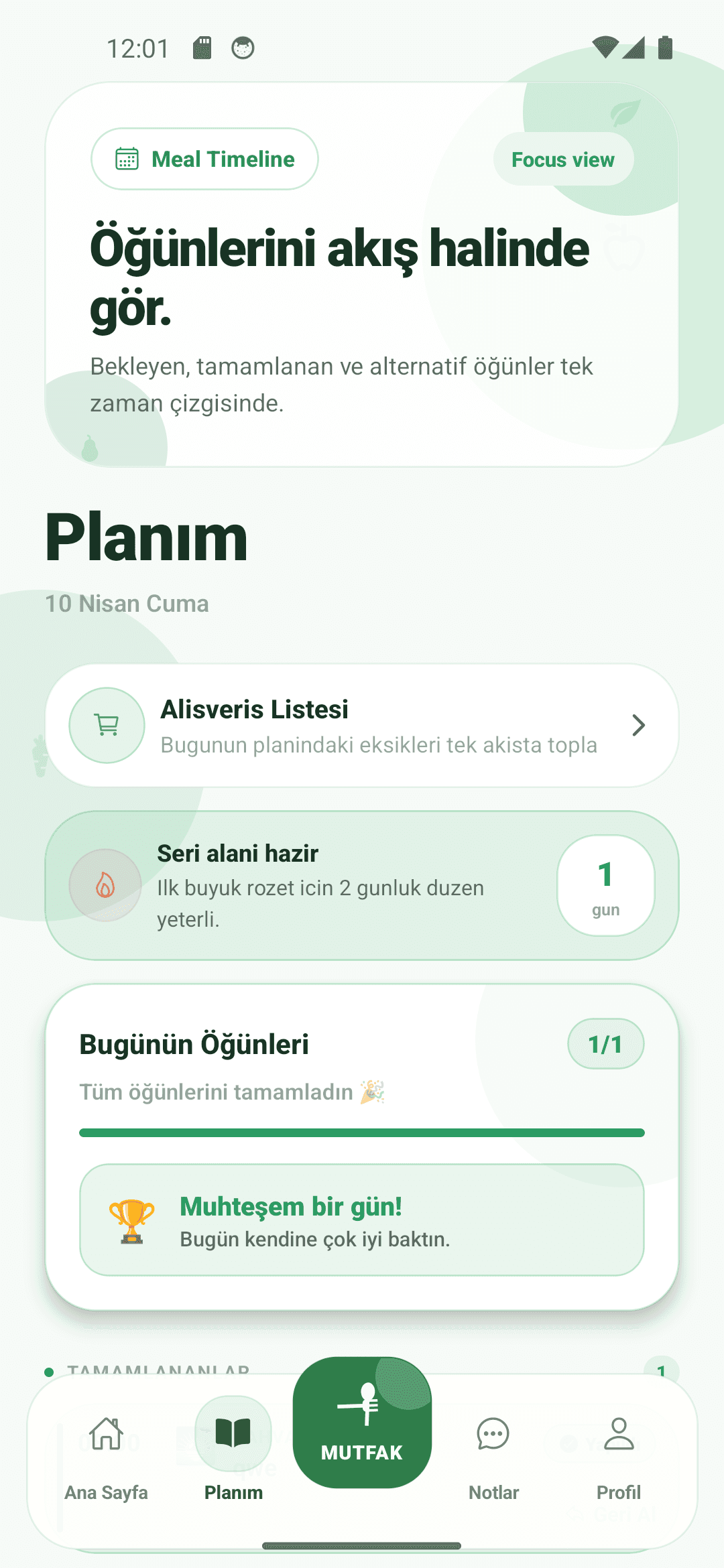 Plan akışı